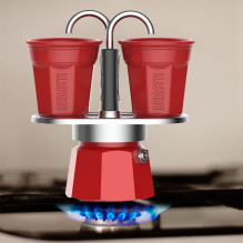 Bialetti Espresso cup Set Mini Express rot + 2 Espresso cups