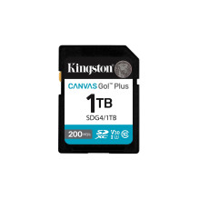 Kingston Technology Canvas Go! Plus 1TB SDXC Canvas Go Plus Gen4 200MB / s C10 UHS-I U3 V30 Kingston Technology Canvas Go! Plus 1TB SDXC Canvas Go Plus Gen4 200MB / s C10 UHS-I U3 V30