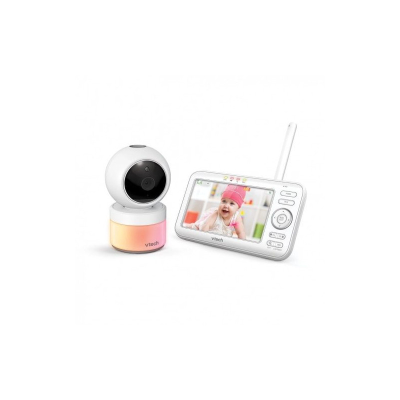 VTECH 5" EKRANO KŪDIKIO STEBĖJIMO PRIETAISAS SU JUDESIO JUTIKLIU IR ŠVIESOS PROJEKCIJA VM5463