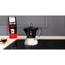 Bialetti Moka Induktion, Black, Espressokocher für 2 Tassen