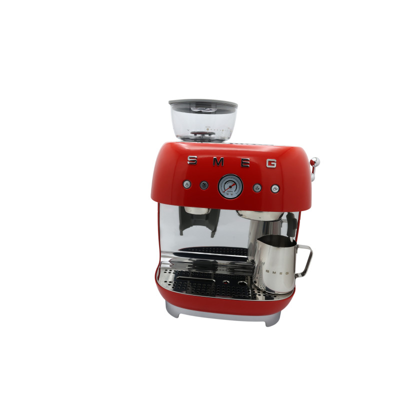 Kavos aparatas SMEG ESPRESSO 50'STYLE su integruotu malūnėliu Red EGF03RDEU