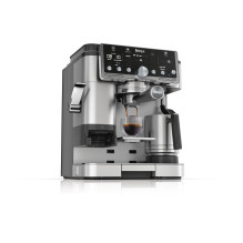 SharkNinja ES701EU Pro 3-in-1-Kaffeemaschine su Mahlwerk u. Aufschäumer, sidabras
