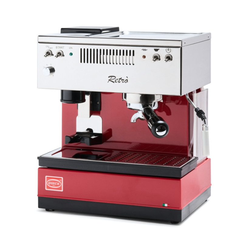 Quick Mill 0835 Retro Red karsinimo aparatas espresso kavai