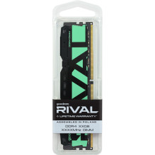 Goodram *DDR4 Rival Radiant 32GB (1*32) / 3200 CL16 Green memory module 1 x 32 GB 3200 MT / s 288-pin DIMM Goodram *DDR4 Rival Radiant 32GB (1*32) / 3200 CL16 Green memory module 1 x 32 GB 3200 MT / s 288-pin DIMM