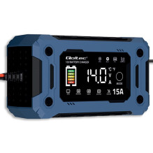 Qoltec 52496 Charger 12V 15A , Rectifier with repair function and maintaining power supply during battery replacement , 