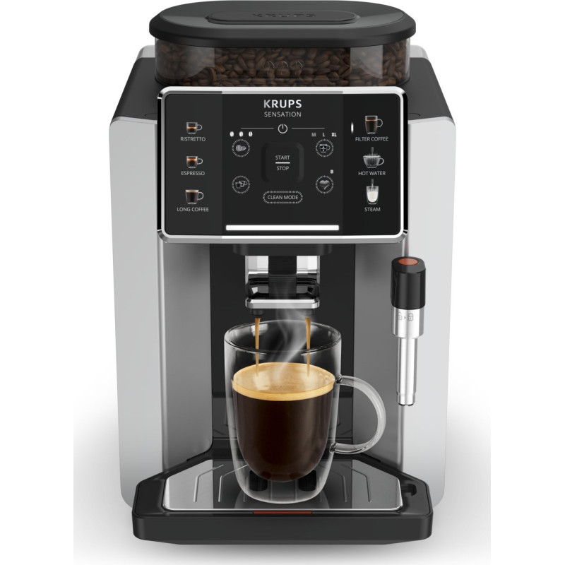 Krups EA910E10 pilnai automatinis kavos aparatas Black-Silver