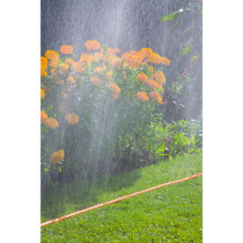Gardena Schlauch-Regner, mit Anschlüssen (orange, 15 Meter) Gardena Schlauch-Regner, mit Anschlüssen (orange, 15 Meter)