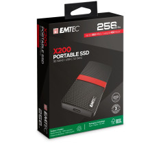 Emtec SSD 3.2Gen1 X200 256GB Nešiojami mažmeninė prekyba