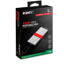 Emtec SSD 3.2Gen2 X205 1TB Nešiojami mažmeninė prekyba Emtec SSD 3.2Gen2 X205 1TB Nešiojami mažmeninė prekyba