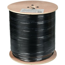 Coaxial cable NS113TRI HQ PE Black 300m
