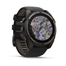Garmin fenix 8 / 51mm,Saph Solar,CrbnGry Ti / Black band
