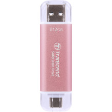 Disk išorinis SSD Transcend ESD310P 512GB Rožinė (TS512GESD310P)