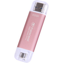 Disk išorinis SSD Transcend ESD310P 512GB Rožinė (TS512GESD310P)