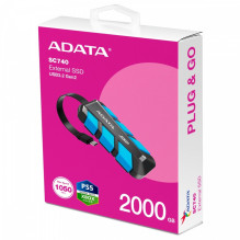 ADATA SC740 2TB External SSD Black-Blue (SC740-2000G-CBU)