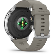Sportinis išmanusis laikrodis Garmin Venu 4 45 mm Silver su sidabriškai pilka silikonine apyranke Sportinis išmanusis laikrodis Garmin Venu 4 45 mm Silver su sidabriškai pilka silikonine apyranke