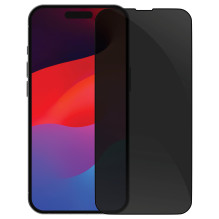 dbramante1928 Eco-skydas - Bildschirmschutz fr Handy - mit Sichtschutzfilter - Rahmenfarbe schwarz - fr Apple iPhone 15 