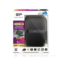 Dysk zażyno HDD Silicon Power Armor A60 5TB Czarno-zielony (SP050TBPHDA60S3K)