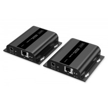 Przedłużacz (extender) po skrętce kat.6 HDMI 4K / 60Hz przez IP 1G lub do 120m / 200m z PoE, max. 253 odbiorniki, sterow Przedłużacz (extender) po skrętce kat.6 HDMI 4K / 60Hz przez IP 1G lub do 120m / 200m z PoE, max. 253 odbiorniki, sterow