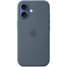Apple Silicone Case with MagSafe iPhone 17 Anchor Blue