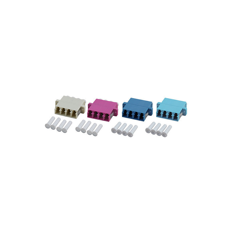 EFB LC Quad coupling OM4 erika violet