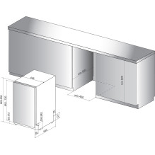 Įmontuojama indaplovė Whirlpool WSIC 3M27 C Įmontuojama indaplovė Whirlpool WSIC 3M27 C