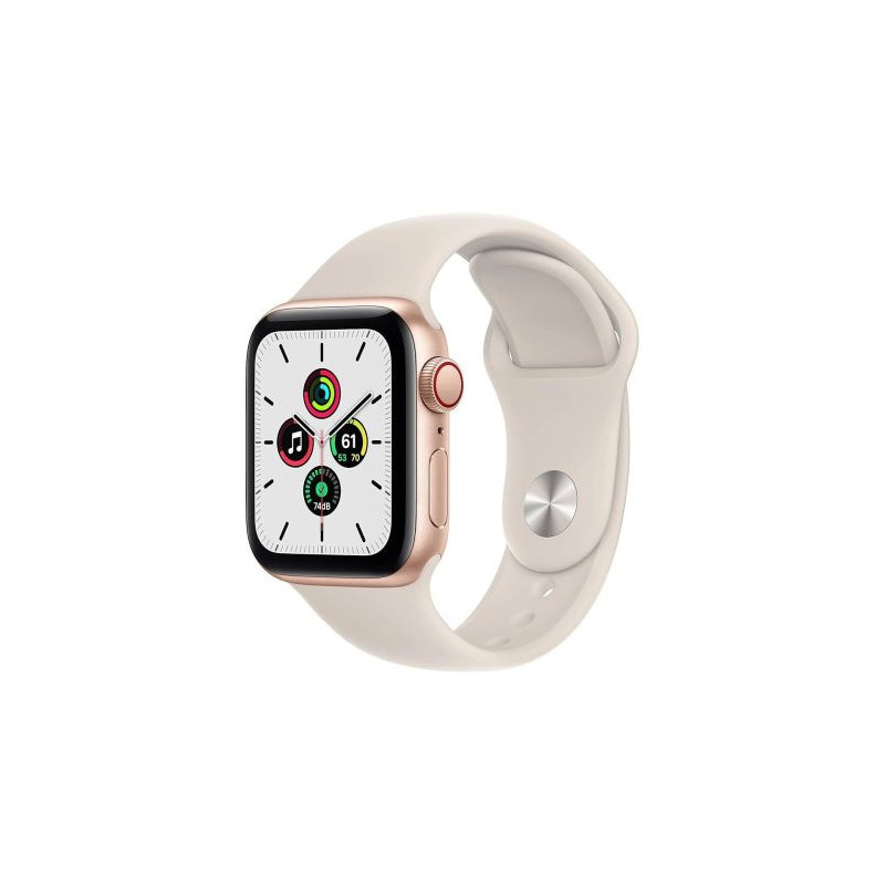 Apple Watch SE2 (2024) GPS + Cellular LTE 40mm Starlight Alu case, Starlight Sport Band S / M EU MXGJ3