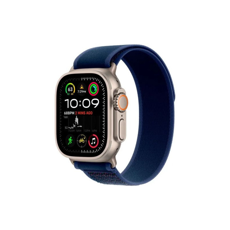 Apple Watch Ultra 2 GPS + Cellular 49mm Natural Titanium Case with Blue Trail Loop S / M EU MX4J3