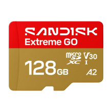 Memory Card - SanDisk Extreme GO 128 GB MicroSDXC 240 MB/s Read, 120 MB/s Write Memory Card - SanDisk Extreme GO 128 GB MicroSDXC 240 MB/s Read, 120 MB/s Write