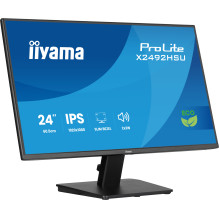 Monitorius - IIYAMA 24" IPS Full HD 3 ms HDMI DisplayPort Integruoti Garsiakalbiai Juodas Monitorius - IIYAMA 24" IPS Full HD 3 ms HDMI DisplayPort Integruoti Garsiakalbiai Juodas
