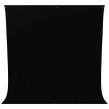 Fotografijos Fonas - Westcott Wrinkle Resistant 2.7 x 3m Poliesterio Turtingas Juodas