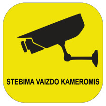 STICKER SURVEILLANCE CAMERA...
