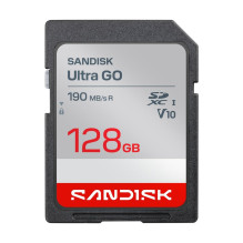 Memory card - SanDisk Ultra GO 128 GB SDXC 190 MB/s Waterproof Memory card - SanDisk Ultra GO 128 GB SDXC 190 MB/s Waterproof