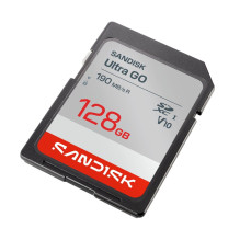Memory card - SanDisk Ultra GO 128 GB SDXC 190 MB/s Waterproof Memory card - SanDisk Ultra GO 128 GB SDXC 190 MB/s Waterproof