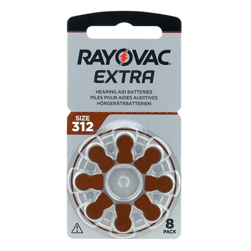 Hearing Aid Batteries Rayovac Extra 312 80 pcs.
