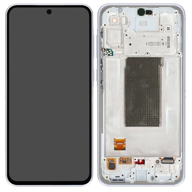 LCD screen Samsung A366 A36 5G with touch screen and frame Awesome Lavender original (service pack)