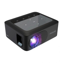 Projektorius - Philips N-110 720p HD Bevielis Mini Projektorius Juodas