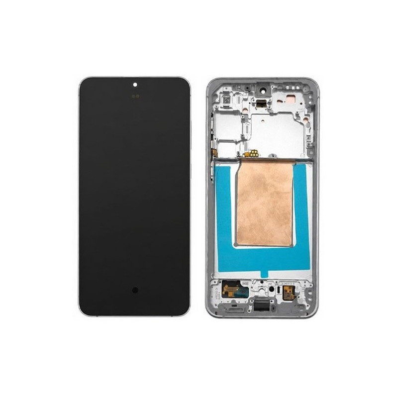 LCD screen Samsung S731 S25 FE 5G with touch screen with frame White / Icyblue original (assembled service pack)