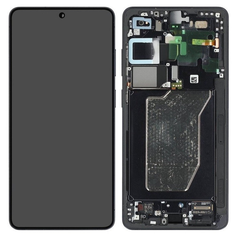 LCD screen Samsung S948 S26 Ultra with touch screen and frame Black original (assembled service pack)