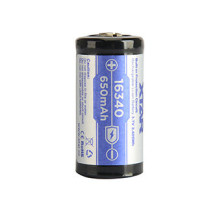 Baterija - 16340 / R-CR123 3.7V 650mAh Li-ion su Apsauga Baterija - 16340 / R-CR123 3.7V 650mAh Li-ion su Apsauga