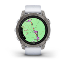 Garmin epix Pro (Gen 2) 3.3 cm (1.3") AMOLED 47 mm Digital 416 x 416 pixels Touchscreen Titanium Wi-Fi GPS (satelli