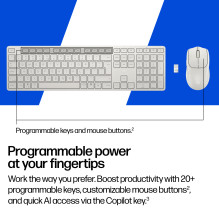 HP Multi-Device Dual-Mode Pelė ir Klaviatūra - Belaidė, Kompaktiška, Keičiamų įrenginių HP Multi-Device Dual-Mode Pelė ir Klaviatūra - Belaidė, Kompaktiška, Keičiamų įrenginių