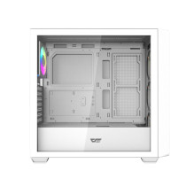 Kompiuterio korpusas - Darkflash DS900WD Midi Tower ATX, Grūdintas stiklas, 4 ventiliatoriai, Balta