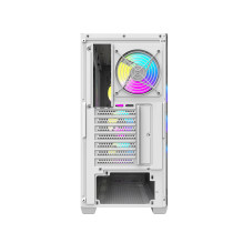 Kompiuterio korpusas - Darkflash DS900WD Midi Tower ATX, Grūdintas stiklas, 4 ventiliatoriai, Balta