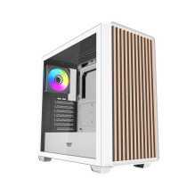 Kompiuterio korpusas - Darkflash DS900WD Midi Tower ATX, Grūdintas stiklas, 4 ventiliatoriai, Balta