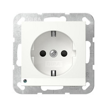 GIRA 417003 SCHUKO LED šviestuvas + SH sistema 55 grynai balta