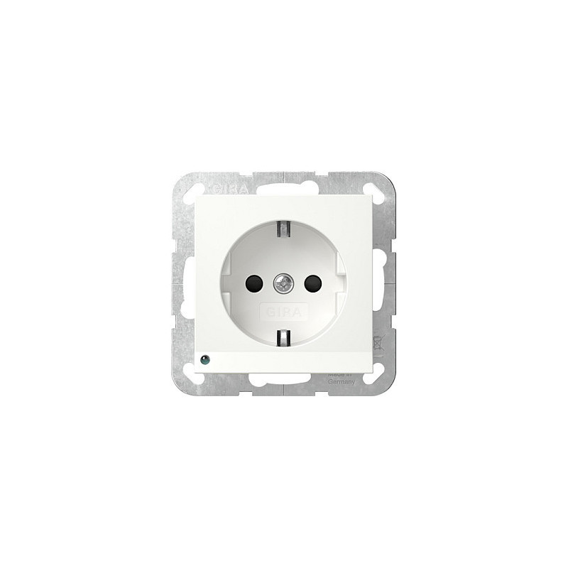 GIRA 417003 SCHUKO LED šviestuvas + SH sistema 55 grynai balta