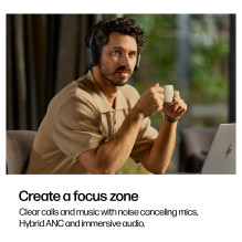 HP Poly Focus 625 stereofoninės Bluetooth ausinės HP Poly Focus 625 stereofoninės Bluetooth ausinės