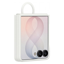 Samsung Silikonas Ring Magnet Dėklas iš Galaxy Flip8 baltas Samsung Silikonas Ring Magnet Dėklas iš Galaxy Flip8 baltas