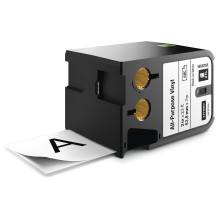 DYMO XTL Schriftband vinilas 54mmx7.0m schwarz-weiß DYMO XTL Schriftband vinilas 54mmx7.0m schwarz-weiß
