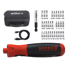 Wiha E-Schraubendreher speedE PocketDrive, 31-teilig (schwarz / rot, su Bitbox ir Tasche)